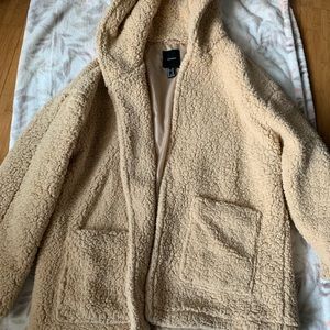 Big puffy tan jacket